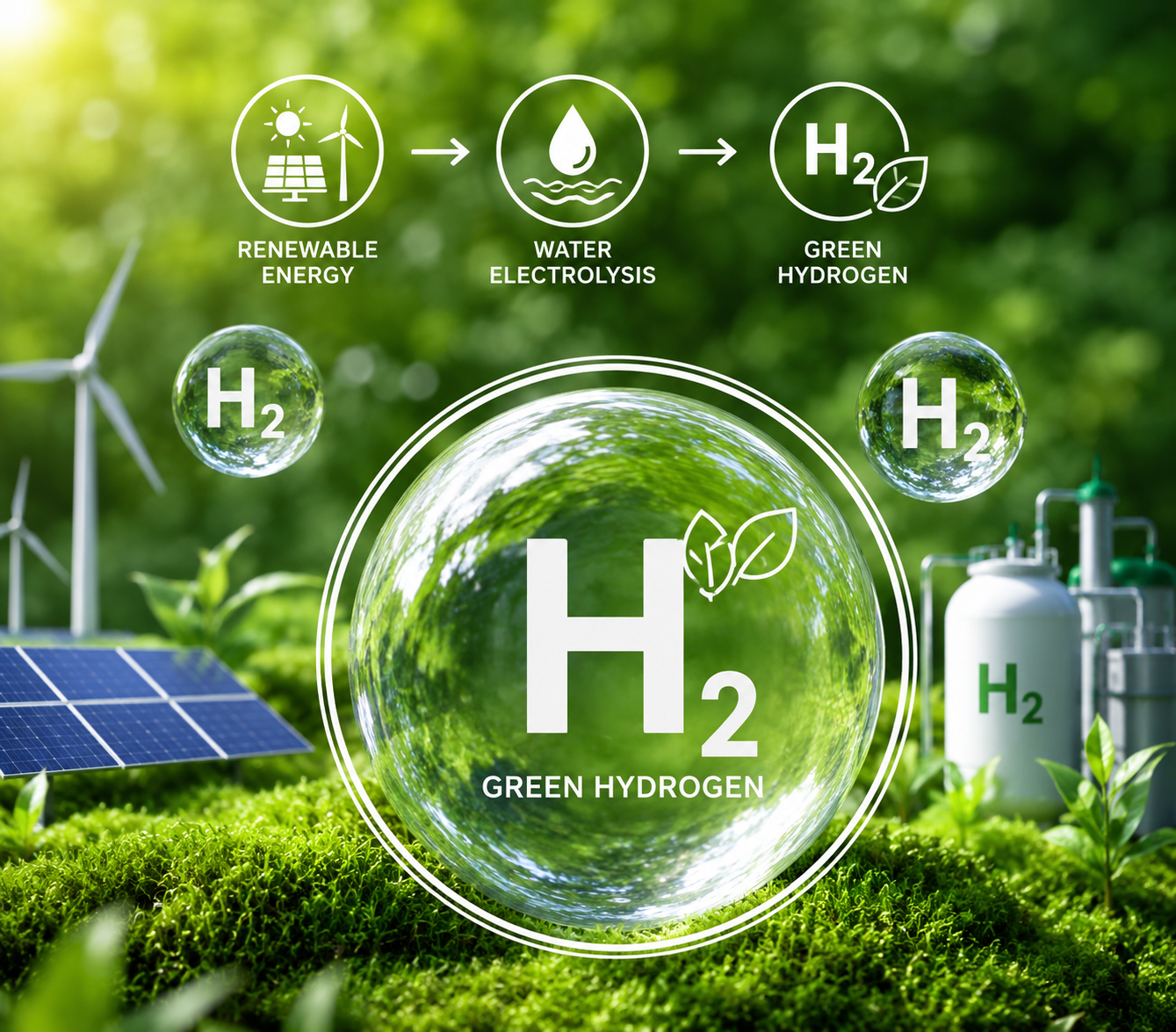Green Energy integrated wastewater and hydrogen system